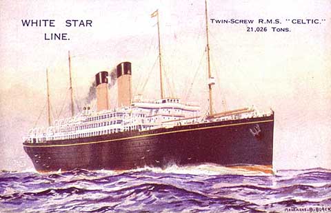 White Star Line Shipping RMS Cedric